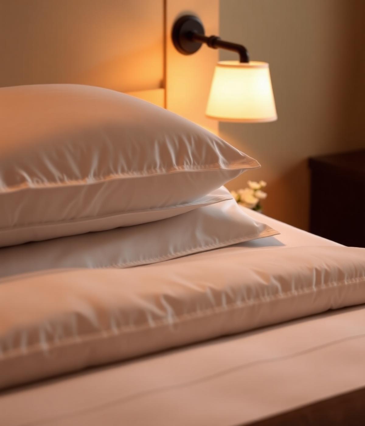 Luxury hotel bedroom detail